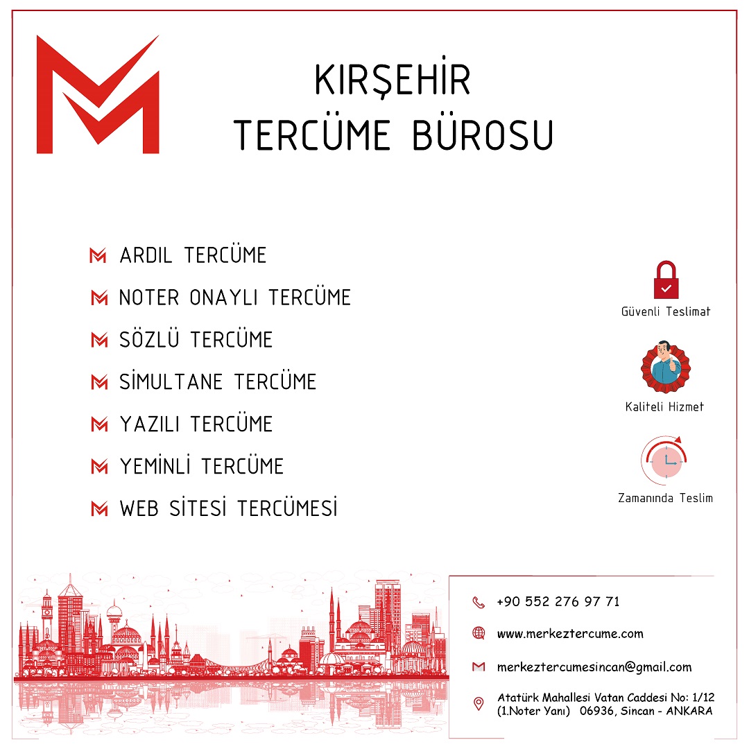 Kırşehir Tercüme Bürosu